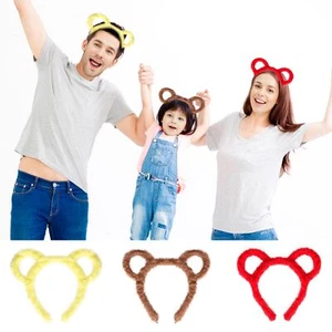 Bear Ears Headbands Yellow Brown Red Bear Ears Colorful Bear Ears Headband Be... - Picture 1 of 8