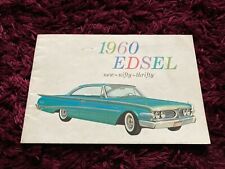 Ford Edsel Brochure 1960 - USA issue, Hardtop, Convertible, Station Wagon