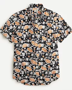 J.Crew AO779 Short-sleeve Slub Cotton Shirt in Garden Print - NEW w/Tag - Size M - Picture 1 of 1