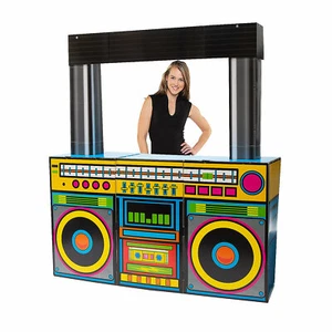 80" 3D Bright Multicolored Boom Box Cardboard Cutout Stand-Up - Picture 1 of 1