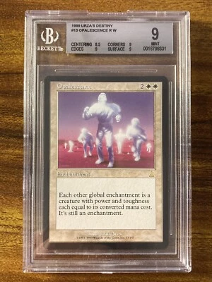 MTG✨OPALESCENCE✨Urza’s Destiny BGS 9 MINT RARE Enchantment RESERVE LIST Low POP! - Image 1 of 4
