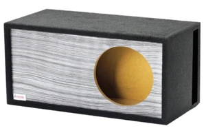 Caja de subwoofer Caja de subwoofer de grano de madera platino - SPL de ventilación única de 10" - Imagen 1 de 1