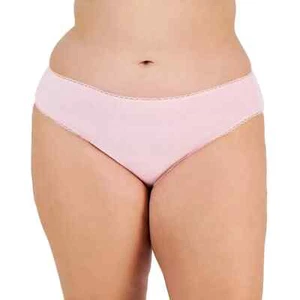 Charter Club Plus Size Pretty Cotton Bikini Underwear Orchid Pink sz. 1X - Picture 1 of 4