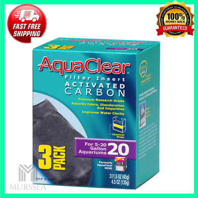 AquaClear 20 Activated Carbon Inserts Aquariu...