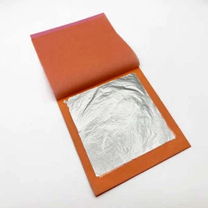 Kolor Koalition Genuine 24K Silver Leaf Sheets 11cm - 25 Sheets - Picture 1 of 2