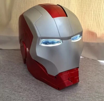 Iron Man 1:1 Cosplay Helmet Marvel Avengers Wearable Led Light Ironman Mask New - Image 1 of 4
