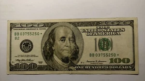 (1) ONE HUNDRED DOLLAR *STAR NOTE* BILL..$100.00...older style 1999 FRN. - Picture 1 of 4