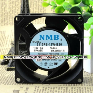 NMB 3115PS-12W-B20 115V 60/60HZ 5/4.5W 8CM 8038 AC Cooling Fan - Picture 1 of 3