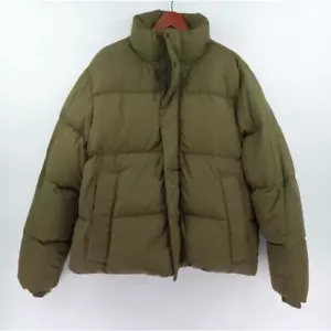 Banana Republic Down Puffer Jacket Mens Large Green Exploration Gorpcore Outdoor - Picture 1 of 19