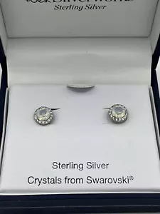 NUEVOS Pendientes de Plata Esterlina Belk Silverworks con Cristales de Swarovski - Imagen 1 de 5