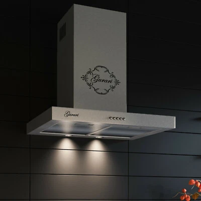 Gurari GCH 461 Dunstabzugshaube 60 cm 1000m³/h Edelstahl Flachpanell Wandhaube - Bild 1 von 4