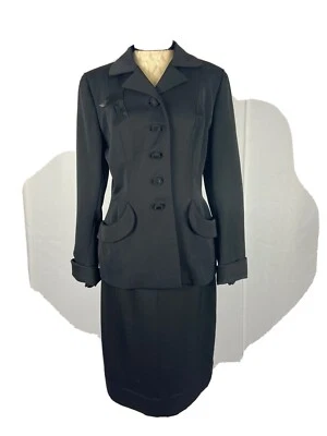 Yamamoto Zushi Japan Vintage Black Wool Size Medium Skirt Suit - Image 1 of 4
