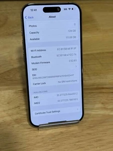 Apple iPhone 15 Pro - 128GB - Natural (Unlocked) ⚠️READ⚠️ - Picture 1 of 12