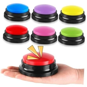 6 Pieces Recordable Answer Buzzers Button Answer Buzzers Game Show Buzzer - Picture 1 of 8