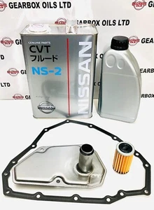 FOR NISSAN CVT JF015E AUTOMATIC GEARBOX FILTERS GASKET OIL NS2 5L KIT - Picture 1 of 8