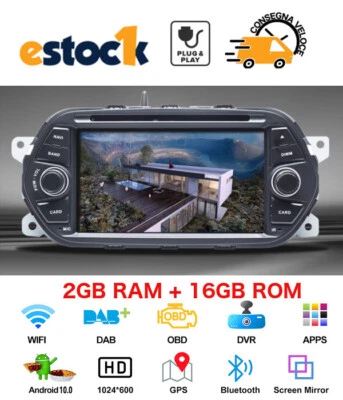 CAR TABLET BIANCO per Fiat Tipo autoradio Android 14 2G RAM 32 G ROM wi-fi GPS7" - Immagine 1 di 4