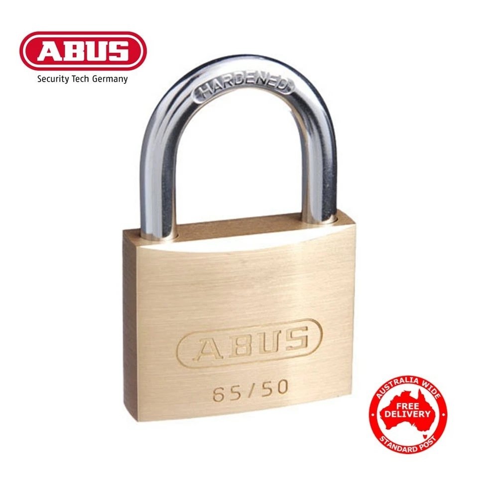 Keyed Alike Padlocks 65/50 - ABUS 50mm Brass Bodied Padlock- Post
