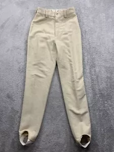 Bogner Pants Women's 8 Beige Corduroy Ski Stirrup High Rise Skinny Sportswear - Picture 1 of 15
