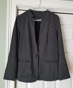 Women's BANANA REPUBLIC M MED Inverted Collar Single Button Textured Knit Blazer - Picture 1 of 5