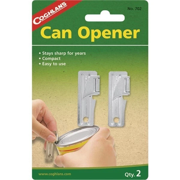 Coghlan's Can Opener 2 PK Compact Gi Camping Hiking Emergency Disaster Survival