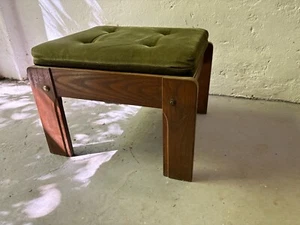 Vintage Footstool Step Stool Otoman Mid Century School Wooden Chair Style Design - Picture 1 of 16
