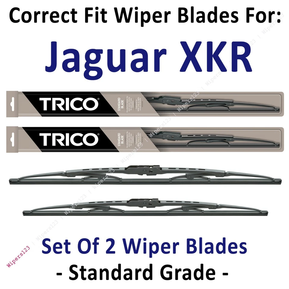 Paquete de 2 escobillas limpiaparabrisas estándar - aptas para Jaguar XKR XKR-S 2007-2015 - 30221/210 Foto 1 de 1