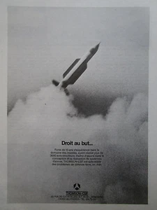 11/1974 PUB THOMSON CSF DEFENSE EXOCET MISSILE SYSTEME D'ARMES FRENCH AD - Imagen 1 de 1