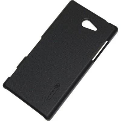 NILLKIN CUSTODIA ORIGINALE FROSTED COVER HARD CASE PELLICOLA SONY XPERIA M2 NERA - Immagine 1 di 4