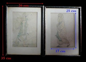 "Campagne de Serbie" Femme Serbe & Femme Perse Serbie 15 Janvier 1917 Portraits - Picture 1 of 1