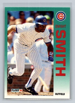 1992 Fleer #392 Dwight Smith Chicago Cubs Baseball Card - Image 1 of 2