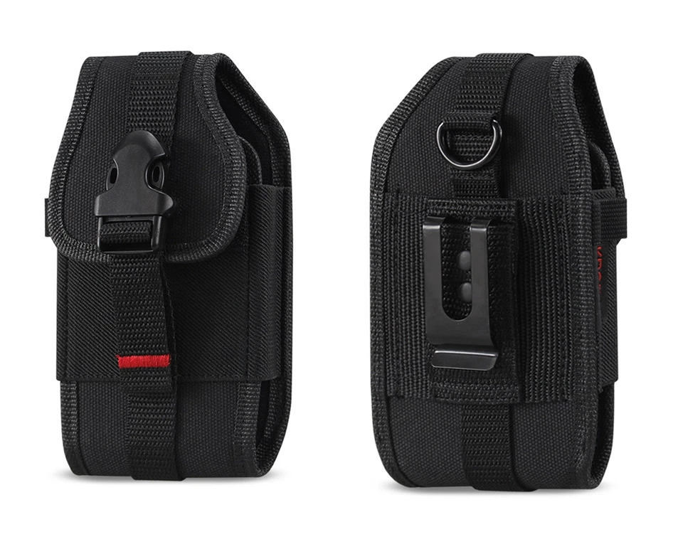 Pouch Cover Clip Side Holster Canvas Case Compatible with Sonim XP3, Samsung ... - Image 1 of 4