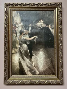 Der Walzer von Anders Zorn 100% Handgemälde Reproduktion auf Leinwand. Gerahmt. - Bild 1 von 15