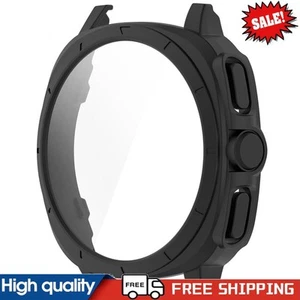 Do Samsung Galaxy Watch 7 40mm etui PC + ochrona ekranu ze szkła hartowanego (czarna) - Zdjęcie 1 z 10
