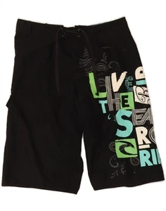 RIP CURL Boys Graphic Swimming Shorts 15-16 Years Black DG38 - Picture 1 of 3