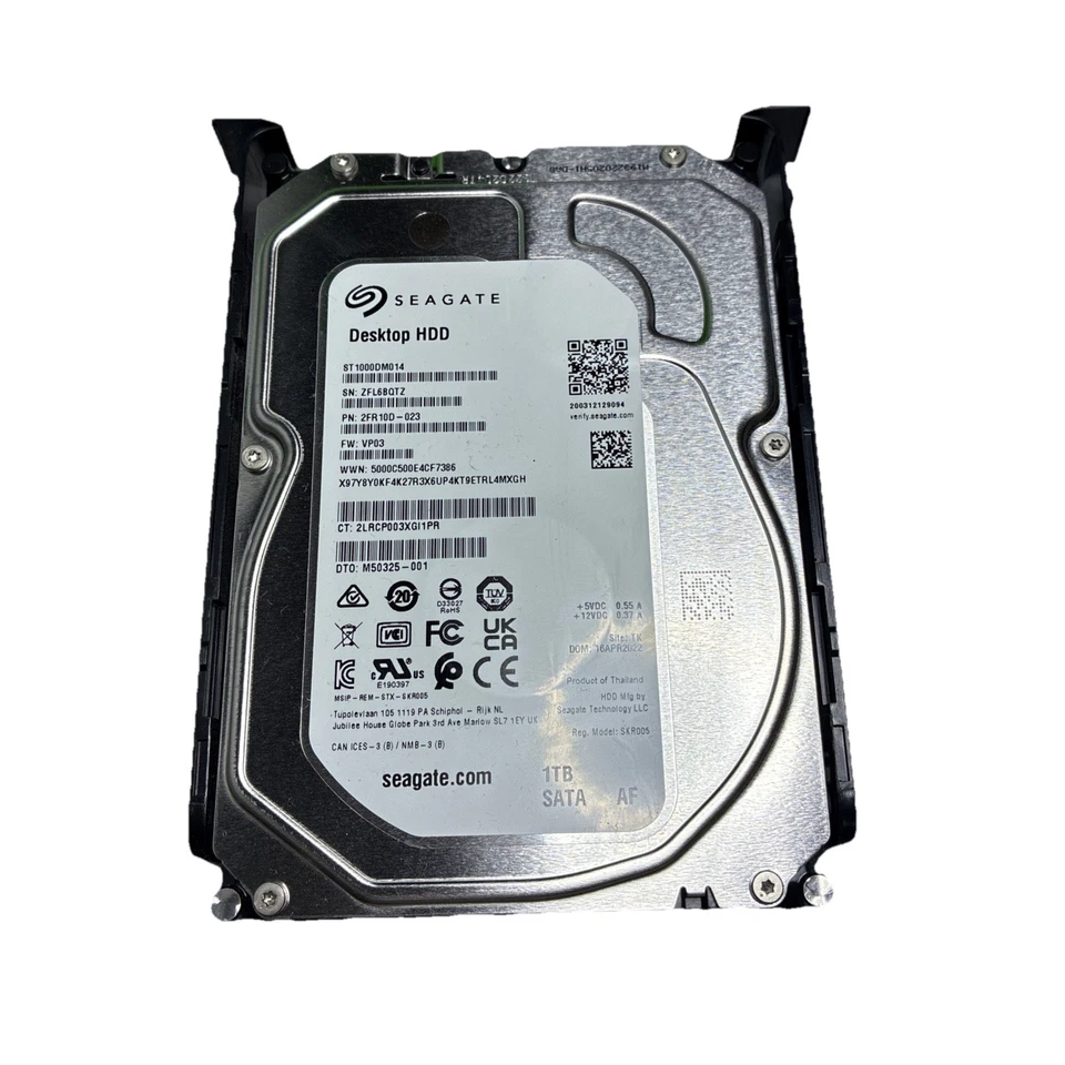 Seagate Desktop HDD ST1000DM014 1TB 3.5" SATA 6Gb/s 7200RPM HDD - Image 1 of 3