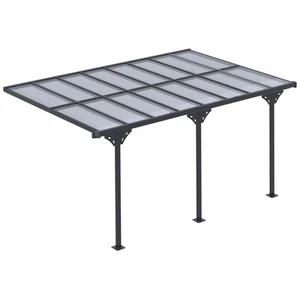 4x3m Pergola Gartenpavillon Pavillon Überdachung Zelt Sonnenschutz Aluminium - Bild 1 von 10