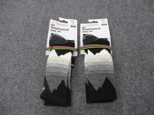 Smartwool Socks Kids M Lot Of 2 Cushion Ski Merino Wool Over Calf Mountain NEW - Picture 1 of 6