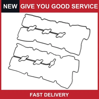 2 件装适用于现代圣达菲 2WD 3.3L 2007 - 2009 发动机阀盖垫片套装 — 第 1/4 张图片