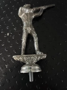 Vintage Trophy Topper - Hunting Trophy Topper Shooting Trophy - Silver Metal - Picture 1 of 4