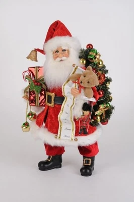 Karen Didion Originals The Lighted Good Tidings Santa CC16-261