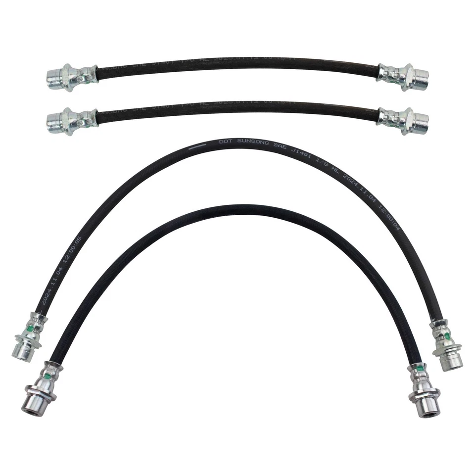 For Toyota Tundra 2004-2006 TRQ BLA00890 Front & Rear Brake Hydraulic Hose Kit Foto 1 de 4