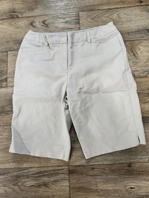 Mujer Chico's Tostado Caqui Bermuda Lujo Informal Pantalones Cortos Bolsillos Talla 1 Beige Foto 1 de 4