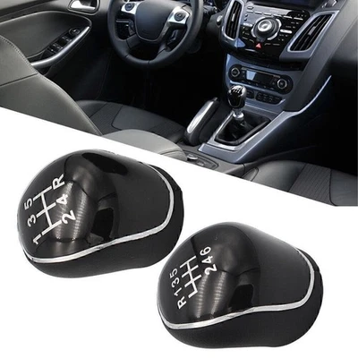 Car Shift Gear Knob 5/6 Speed Fit Ford C-Max Focus Mk2 Mk3 Kuga S-Max Transit - Image 1 of 4