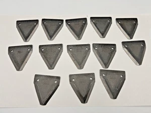13 Quantity of 3" x 3-1/8" Triangle Sickle Bar Mower Serrated Blades (13 Qty) - Picture 1 of 5