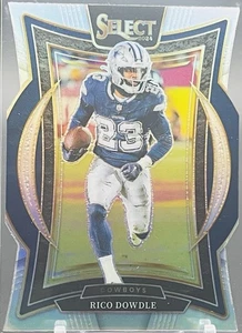 2024 Panini Select - Concourse Silver Prizm Die-Cut #90 Rico Dowdle - Picture 1 of 2