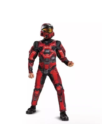 HALO Disfraz Halloween Infinito Rojo Espartano Locke Muscular Disfraz Pequeño 4/6 Foto 1 de 3