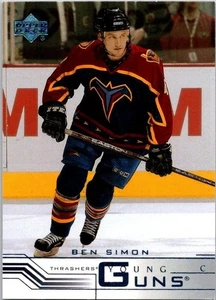 2001-02 Upper Deck #420A Ben Simon YG RC/(skating left) ref.555 - Imagen 1 de 3