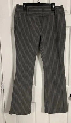 tracy evans Limited Women’s Size 13 Gray And White Striped Dress Pants - Image 1 of 4