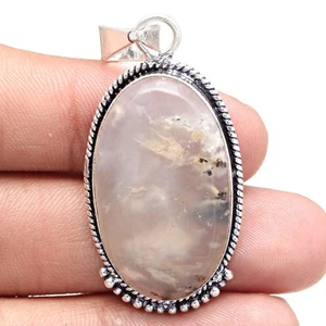 Pendant Montana Agate Gemstone Gift For Her Silver Jewelry 2" - Picture 1 of 7