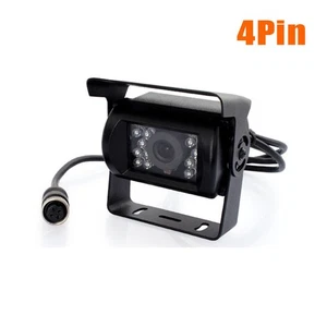 Telecamera di backup retromarcia 12-24V 4Pin 18LED IR auto per autobus camion roulotte - Foto 1 di 6